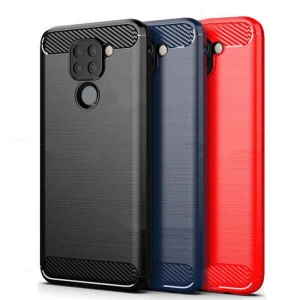 قاب محافظ ژله ای شیائومی Fiber Carbon Rugged Armor Case For Xiaomi Redmi Note 9 / Redmi 10X 4G