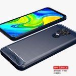 قاب محافظ ژله ای شیائومی Fiber Carbon Rugged Armor Case For Xiaomi Redmi Note 9 Redmi 10X 4G