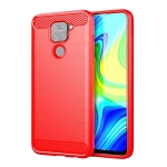قاب محافظ ژله ای شیائومی Fiber Carbon Rugged Armor Case For Xiaomi Redmi Note 9 Redmi 10X 4G