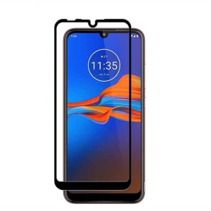 محافظ صفحه نمایش تمام چسب با پوشش کامل موتورولا Full Glass Screen Protector For Motorola Moto E6s