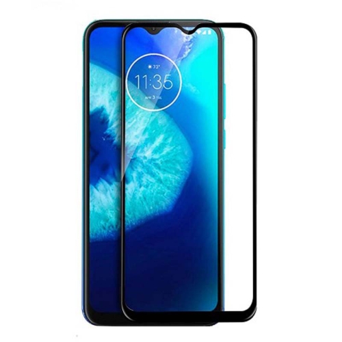 محافظ صفحه نمایش تمام چسب با پوشش کامل موتورولا Full Glass Screen Protector For Motorola Moto G8 Power Lite