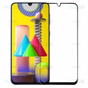 محافظ صفحه نمایش تمام چسب با پوشش کامل سامسونگ Full Glass Screen Protector For Samsung Galaxy M31