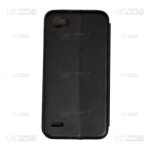 کیف محافظ چرمی ال جی Leather Standing Magnetic Cover For LG Q6