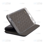 کیف محافظ چرمی ال جی Leather Standing Magnetic Cover For LG Q6