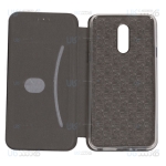 کیف محافظ چرمی ال جی Leather Standing Magnetic Cover For LG Q7