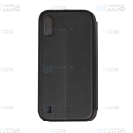 کیف محافظ چرمی سامسونگ Leather Standing Magnetic Cover For Samsung Galaxy A01