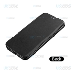 کیف محافظ چرمی سامسونگ Leather Standing Magnetic Cover For Samsung Galaxy A21s