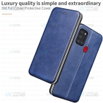 کیف محافظ چرمی سامسونگ Leather Standing Magnetic Cover For Samsung Galaxy A21s
