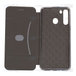 کیف محافظ چرمی سامسونگ Leather Standing Magnetic Cover For Samsung Galaxy A21