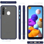 قاب محافظ سامسونگ Transparent Hybrid Case For Samsung Galaxy A21