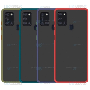 قاب محافظ سامسونگ Transparent Hybrid Case For Samsung Galaxy A21s