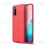 قاب ژله ای طرح چرم سامسونگ Auto Focus Jelly Case For Samsung Galaxy S20