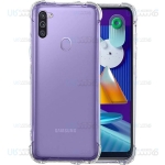 قاب محافظ ژله ای کپسول دار 5 گرمی سامسونگ Clear Tpu Air Rubber Jelly Case For Samsung Galaxy M11