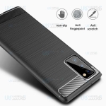 قاب محافظ ژله ای سامسونگ Fiber Carbon Rugged Armor Case For Samsung Galaxy Note 20