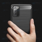 قاب محافظ ژله ای سامسونگ Fiber Carbon Rugged Armor Case For Samsung Galaxy Note 20