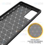 قاب محافظ ژله ای سامسونگ Fiber Carbon Rugged Armor Case For Samsung Galaxy Note 20
