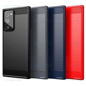 قاب محافظ ژله ای سامسونگ Fiber Carbon Rugged Armor Case For Samsung Galaxy Note 20 Ultra