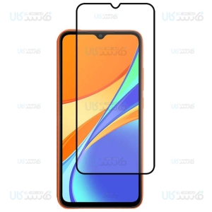 محافظ صفحه نمایش تمام چسب با پوشش کامل شیائومی Full Glass Screen Protector For Xiaomi Redmi 9C