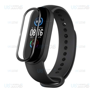 محافظ صفحه نمایش شیشه ای تمام صفحه دستبند هوشمند شیائومی Full Glass Screen Protector Xiaomi Mi Band 5