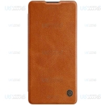 کیف محافظ چرمی نیلکین سامسونگ Nillkin Qin Case For Samsung Galaxy A71 5G
