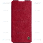 کیف محافظ چرمی نیلکین سامسونگ Nillkin Qin Case For Samsung Galaxy A71 5G