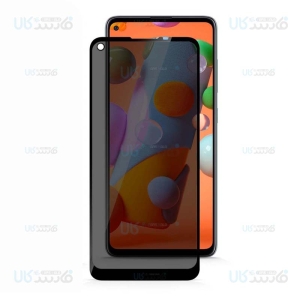 محافظ صفحه نمایش حریم شخصی تمام چسب با پوشش کامل سامسونگ Privacy Full Screen Protector For Samsung Galaxy A11
