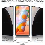 محافظ صفحه نمایش حریم شخصی تمام چسب با پوشش کامل سامسونگ Privacy Full Screen Protector For Samsung Galaxy A11