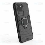قاب محافظ ضد ضربه انگشتی سامسونگ Ring Holder Iron Man Armor Case Samsung Galaxy S20 Ultra