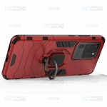 قاب محافظ ضد ضربه انگشتی سامسونگ Ring Holder Iron Man Armor Case Samsung Galaxy S20 Ultra