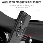 قاب محافظ ضد ضربه انگشتی سامسونگ Ring Holder Iron Man Armor Case Samsung Galaxy S20 Ultra
