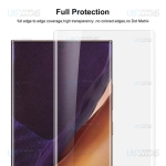 محافظ صفحه شیشه ای تمام صفحه و خمیده یو وی سامسونگ UV Full Glass Screen Protector Samsung Galaxy Note 20 Ultra