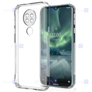 قاب محافظ ژله ای 5 گرمی با محافظ لنز نوکیا Clear Jelly Case For Nokia 6.2 / 7.2