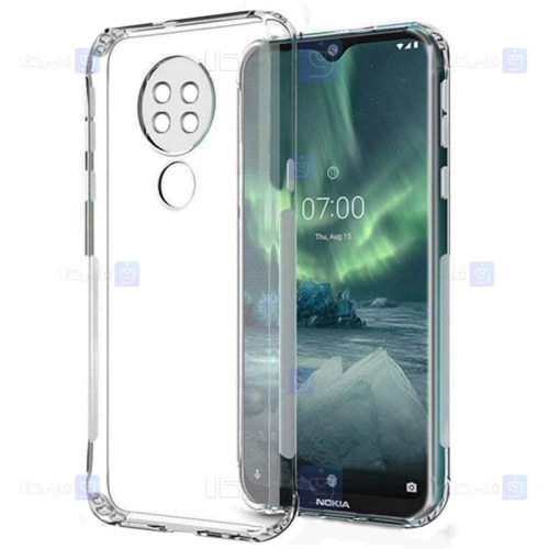 قاب محافظ ژله ای 5 گرمی با محافظ لنز نوکیا Clear Jelly Case For Nokia 6.2 / 7.2