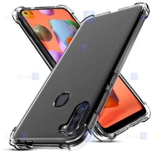 قاب محافظ ژله ای کپسول دار 5 گرمی سامسونگ Clear Tpu Air Rubber Jelly Case For Samsung Galaxy A11