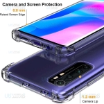 قاب محافظ ژله ای کپسول دار 5 گرمی شیائومی Clear Tpu Air Rubber Jelly Case For Xiaomi Mi Note 10 Lite