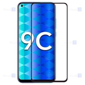 محافظ صفحه نمایش تمام چسب با پوشش کامل هواوی Full Glass Screen Protector For Huawei Honor 9C