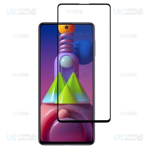 محافظ صفحه نمایش تمام چسب با پوشش کامل سامسونگ Full Glass Screen Protector For Samsung Galaxy M51