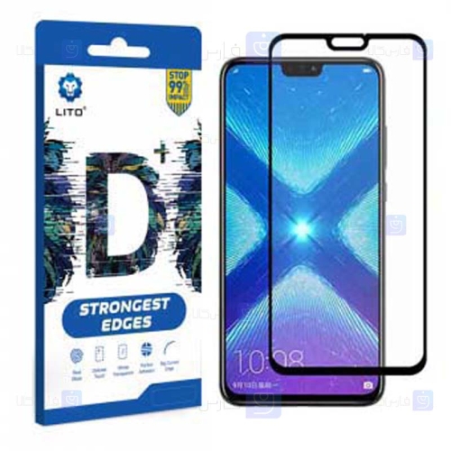 محافظ صفحه نمایش تمام چسب با پوشش کامل لیتو هواوی LITO D+ Dustproof Screen Protector For Huawei Honor 8X