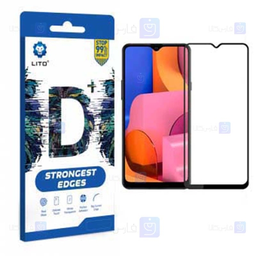 محافظ صفحه نمایش تمام چسب با پوشش کامل لیتو سامسونگ LITO D+ Dustproof Screen Protector For Samsung Galaxy A20s