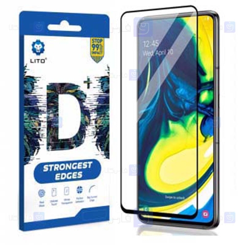 محافظ صفحه نمایش تمام چسب با پوشش کامل لیتو سامسونگ LITO D+ Dustproof Screen Protector For Samsung Galaxy A80 A90