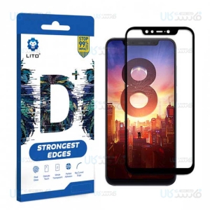محافظ صفحه نمایش تمام چسب با پوشش کامل لیتو شیائومی LITO D+ Dustproof Screen Protector For Xiaomi Mi 8