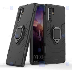 قاب محافظ ضد ضربه انگشتی هواوی Ring Holder Iron Man Armor Case Huawei P30 Pro