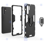 قاب محافظ ضد ضربه انگشتی هواوی Ring Holder Iron Man Armor Case Huawei P30 Pro