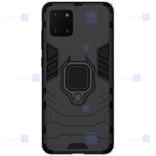 قاب محافظ ضد ضربه انگشتی سامسونگ Ring Holder Iron Man Armor Case Samsung Galaxy Note 10 Lite