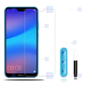 محافظ صفحه شیشه ای تمام صفحه و خمیده یو وی هواوی UV Full Glass Screen Protector Huawei P20 Lite