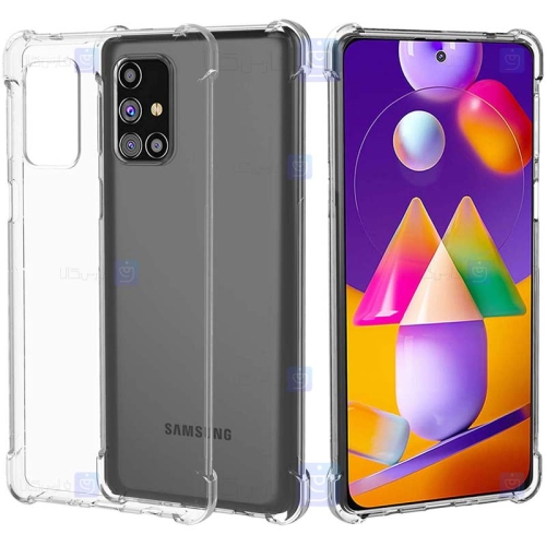 قاب محافظ ژله ای کپسول دار 5 گرمی سامسونگ Clear Tpu Air Rubber Jelly Case For Samsung Galaxy M31s