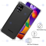 قاب محافظ ژله ای کپسول دار 5 گرمی سامسونگ Clear Tpu Air Rubber Jelly Case For Samsung Galaxy M31s