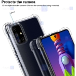 قاب محافظ ژله ای کپسول دار 5 گرمی سامسونگ Clear Tpu Air Rubber Jelly Case For Samsung Galaxy M51
