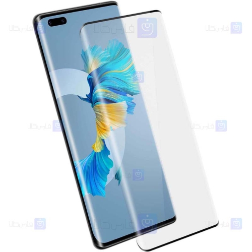 محافظ صفحه نمایش تمام چسب با پوشش کامل هواوی Full Glass Screen Protector For Huawei Mate 40 Pro Plus