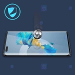محافظ صفحه نمایش تمام چسب با پوشش کامل هواوی Full Glass Screen Protector For Huawei Mate 40 Pro Plus